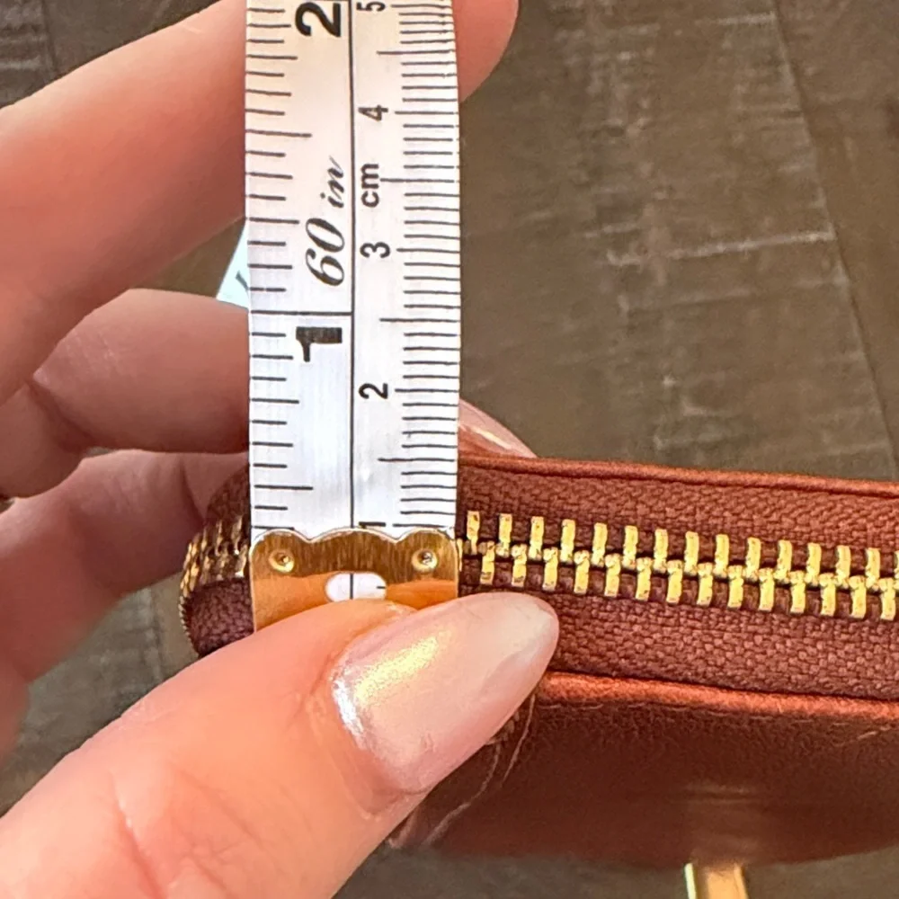 Margot New York Tan Leather Wristlet Wallet